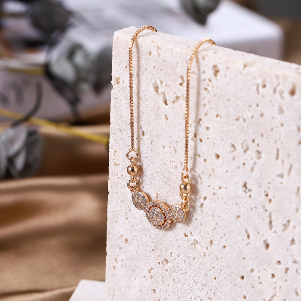D.G.C✨Kalung Titanium Wanita Anti Karat Berlian Emas Liontin Fashion Rantai Cowok Aksesoris Perhiasan Murah D119