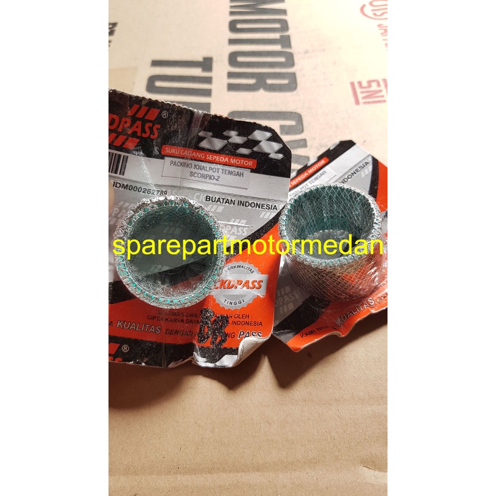 Paking Knalpot Tengah Scorpio Asbes Gasket Packing Tengah Knalpot