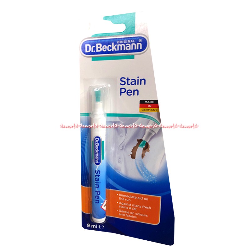 Dr Beckmann Stain Pen 9ml Penghilang Noda Bentuk Pulpen Pena Travel Travelling Made In Germany Drbeckmann Dr Beckman's