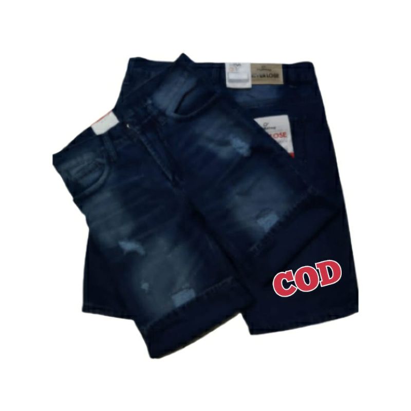 CELANA JEANS PENDEK PRIA LAKI LAKI COWO COWOK CELANA JINS DENIM CELANA DEWASA MURAH straight Distro