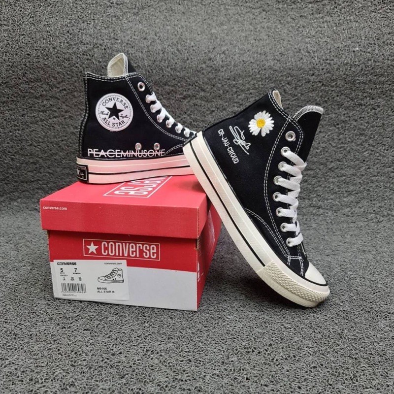 SEPATU CONVERSE 70S HIGH X PEACE MINUSONE MOTIF BUNGA DIRTY SOL GLOSSY IMPORT GRADE ORIGINAL