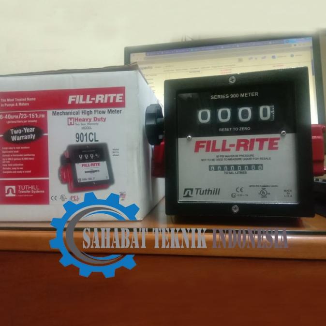 FLOW METER FILL-RITE TYPE FR901L SERIES 900 4 DIGIT SIZE 1,5 INCH