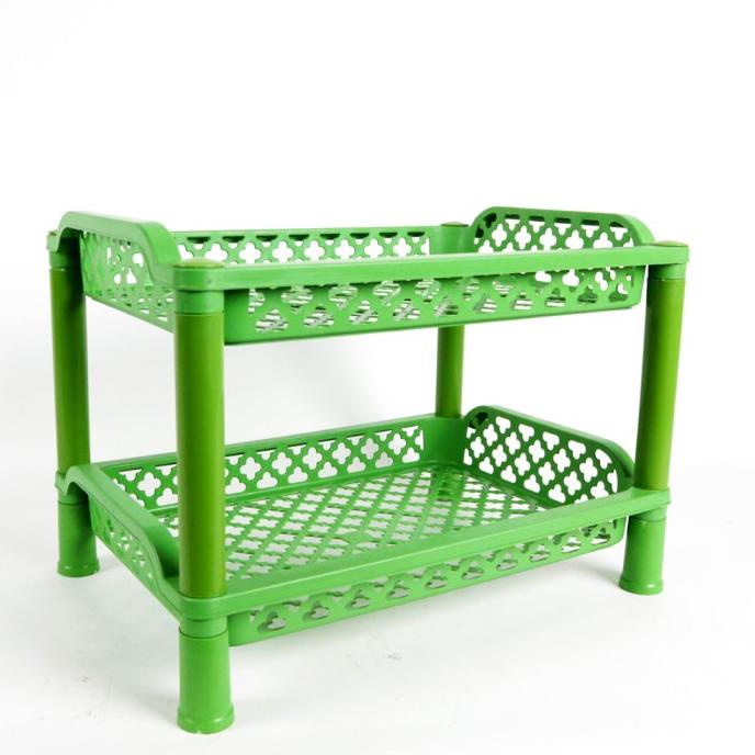 }}}}}}] Rak dapur Plastik susun 2 Sena Pastel serbaguna 40 x 28 x 29 cm - Rand