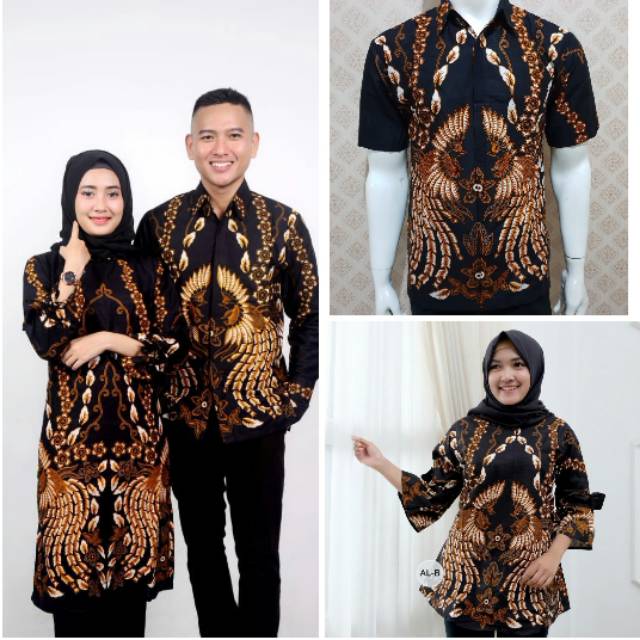  BAJU  BATIK  COUPLE MODERN Monalisa Genes MERAH BIRU  TOSCA  