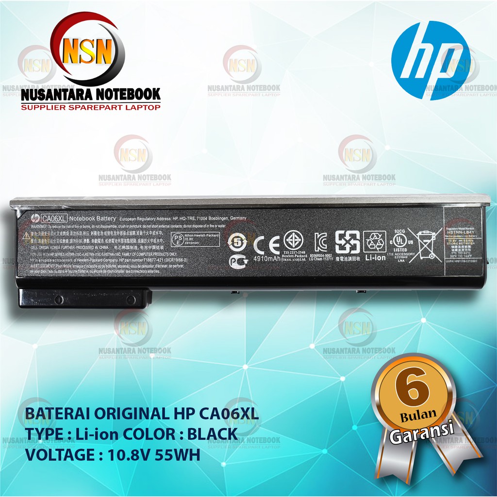 Baterai Original HP Probook 640 645 650 CA06 CA06XL 55WH