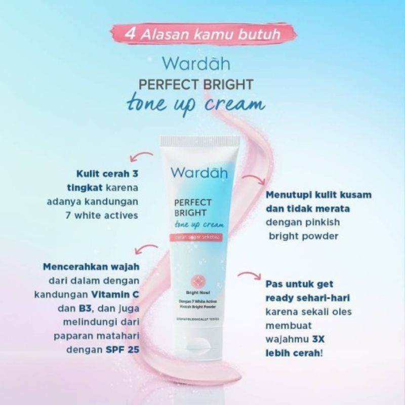 Jual WARDAH PERFECT BRIGHT TONE UP CREAM | Shopee Indonesia