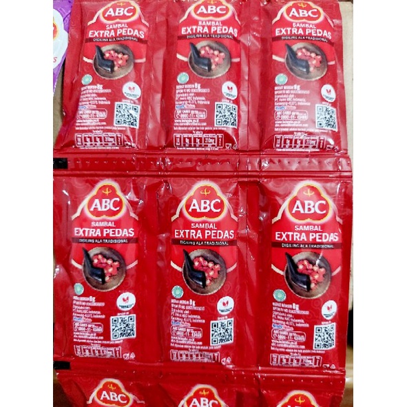 ABC sambal Ekstra Pedas 8gr x 14 pcs