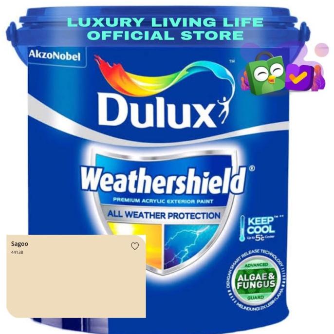 Dulux Weathershield Sagoo 2,5L Gallon Ready Mix siap pakai Promo