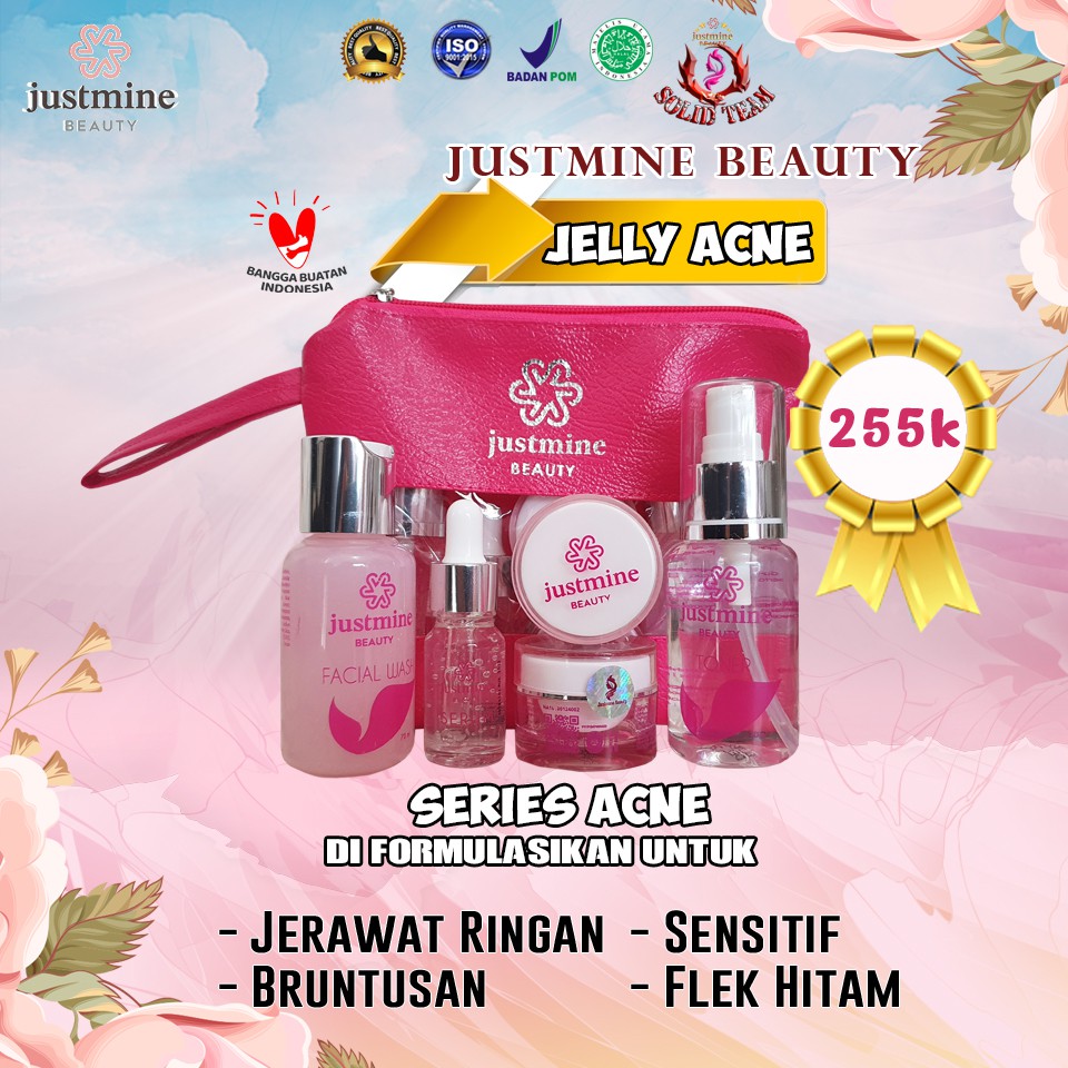 JUSTMINE GLOW JELLY ACNE MORE REMOVE SPOT ULTIMA COD SKINCARE BPOM-ACNE JELLY
