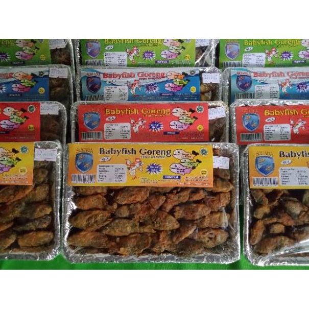 

[KODE PRODUK KGDHW9550] Makanan siap santap (babyfish crishpy) ikan balita goreng makanan khas cianjur