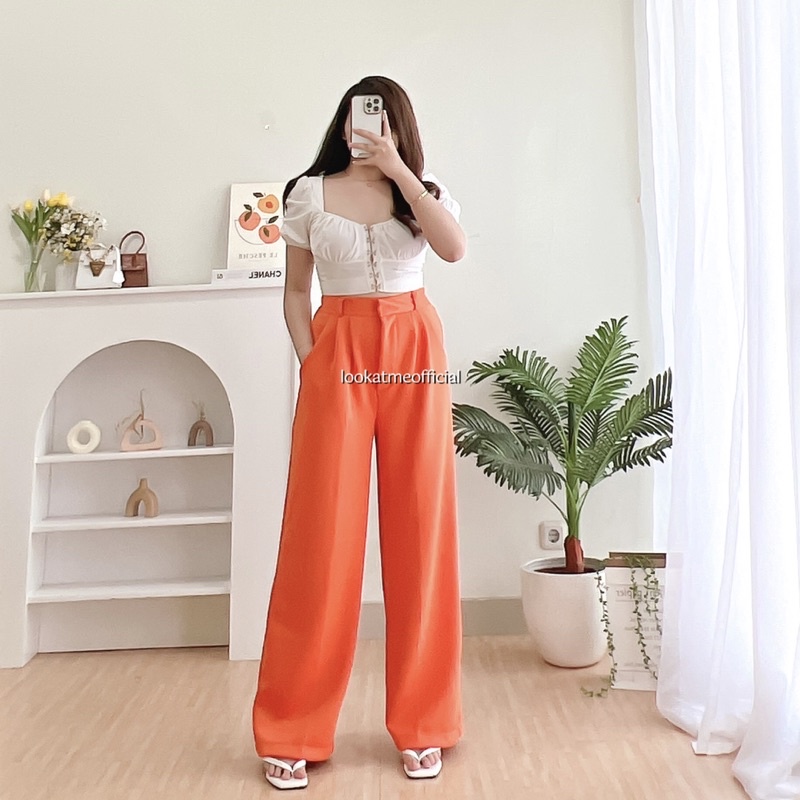 lookatmeofficial • Belleza Pants - Celana Kulot Highwaist Scuba Premium