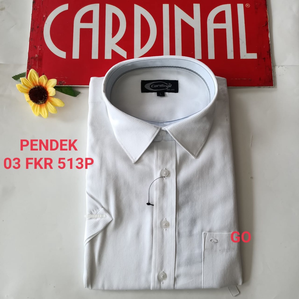 gof XL CARDINAL KEMEJA FORMAL PENDEK Polos Regular Pakaian Kemeja Kerja Pria Kantor Acara Resmi Pakaian Wisuda Original KPFB