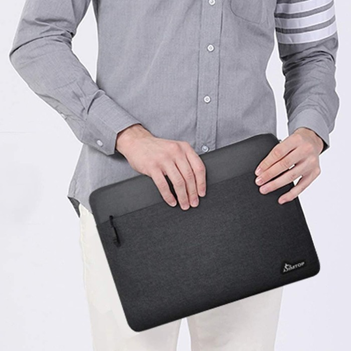 Tas Laptop New Macbook Sleeve Simptop Shockproof Size 13inch M1 - Hitam