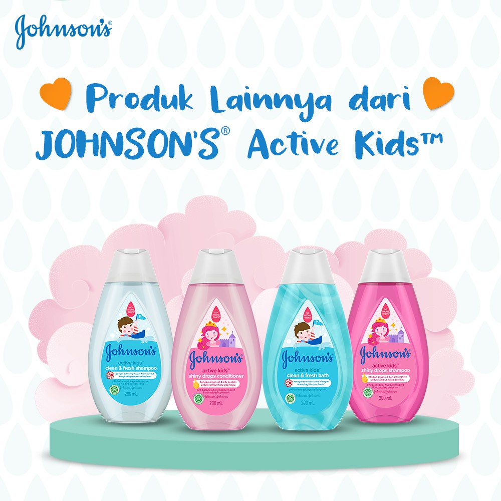 Johnson's Active Kids Soft &amp; Smooth Shampoo - Shampo Anak-anak (Tersedia varian ukuran)