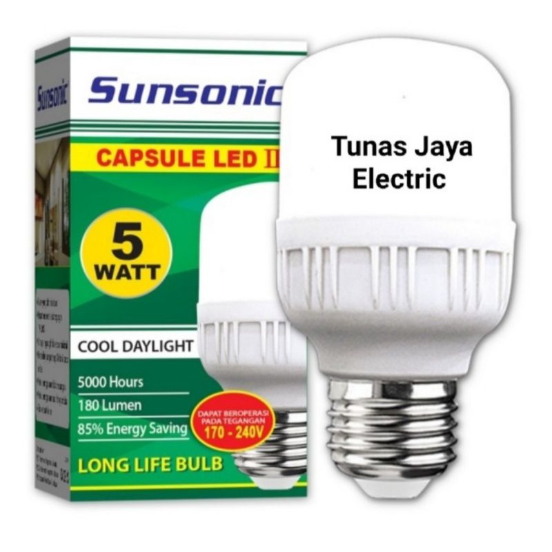 Bohlam Lampu LED Capsule 5 Watt SUNSONIC