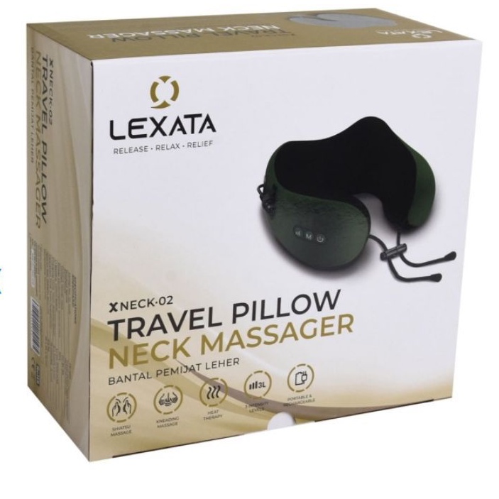 Lexata Bantal Pijat Leher Travel Recargeable