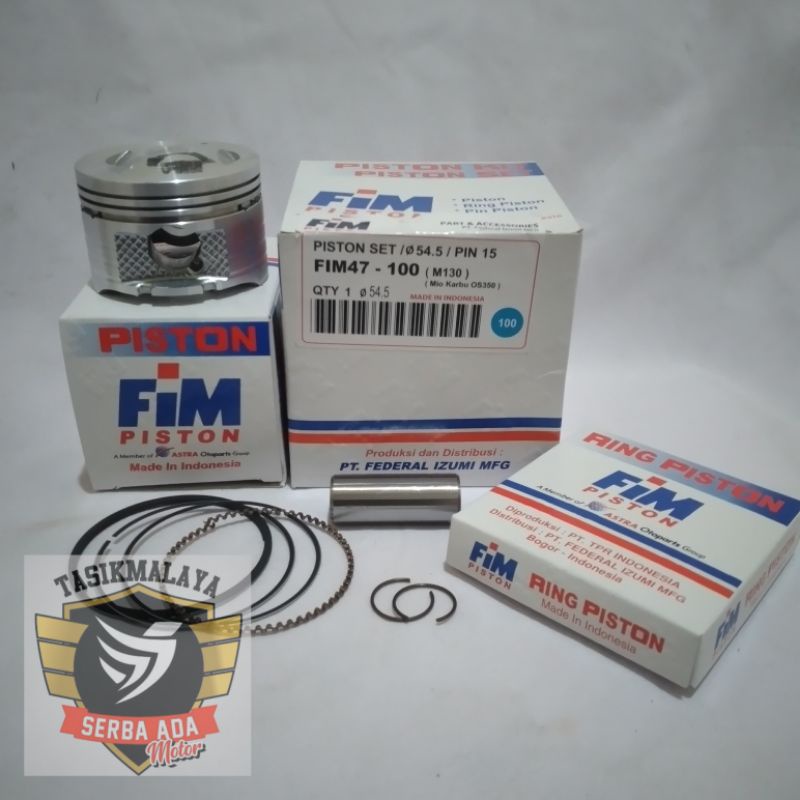 PISTON KIT SEHER KIT FIM 47 MIO XB 130CC DIAMETER 53.5, 54, 54.5, 55