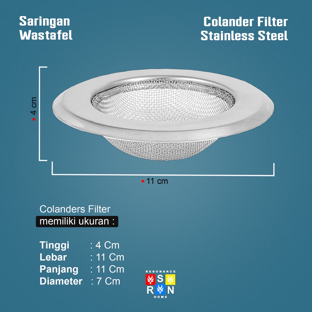 Afur Saringan Wastafel / Colander Filter Resonance Home