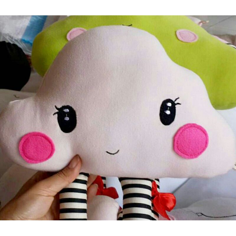 Mini Pink Cloud Doll - Boneka bayi Awan kecil / bantal baby pink