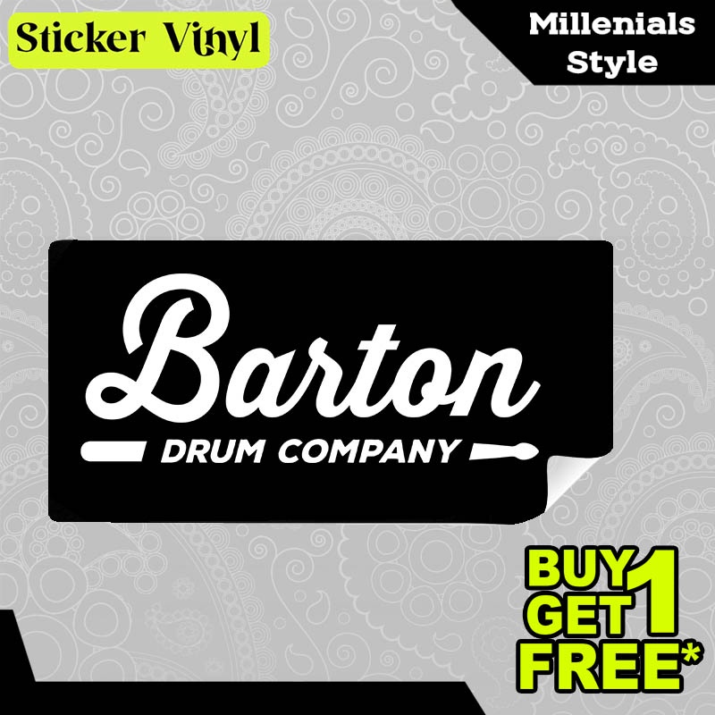 

Stiker Sticker Barton Drum Company Gambar Unik Desain Keren dan Kekinian Aesthetic Bahan Vinyl Satuan Anti Air