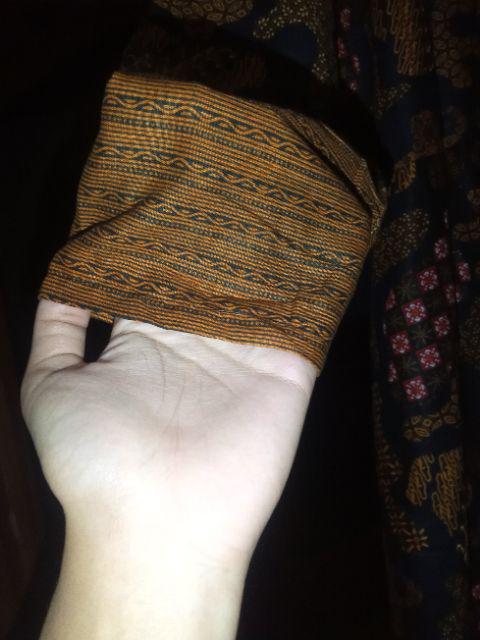 Gamis Batik Sriwedari Maxi Bumil/busui Katun Sogan Allsize Dan Jumbo