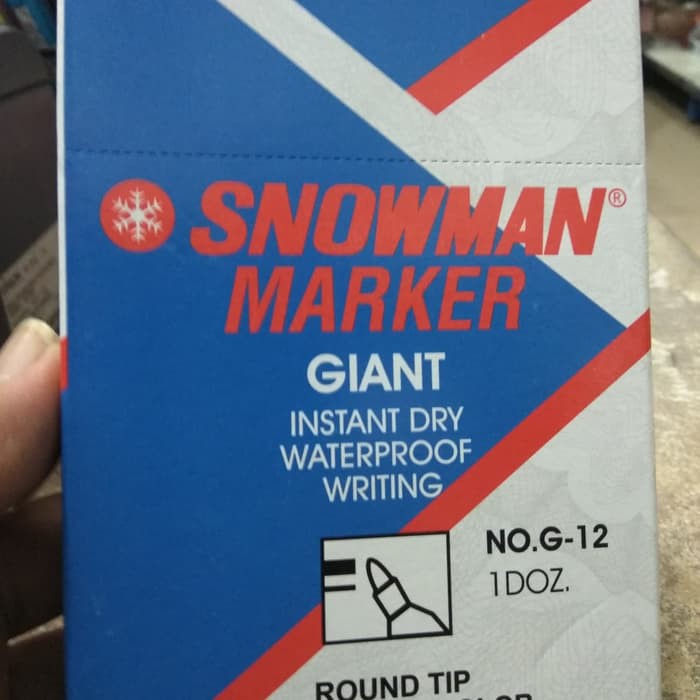 

Dijual Spidol Snowman G12 Permanent Hitam