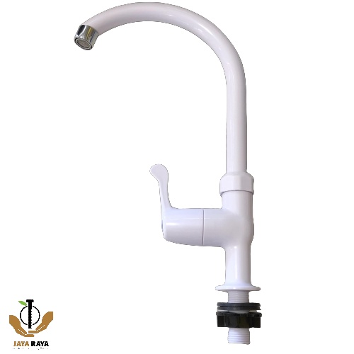 KERAN WASTAFEL LEHER ANGSA / KRAN CUCI PIRING MEJA/TEMBOK PLASTIK SOLIGEN