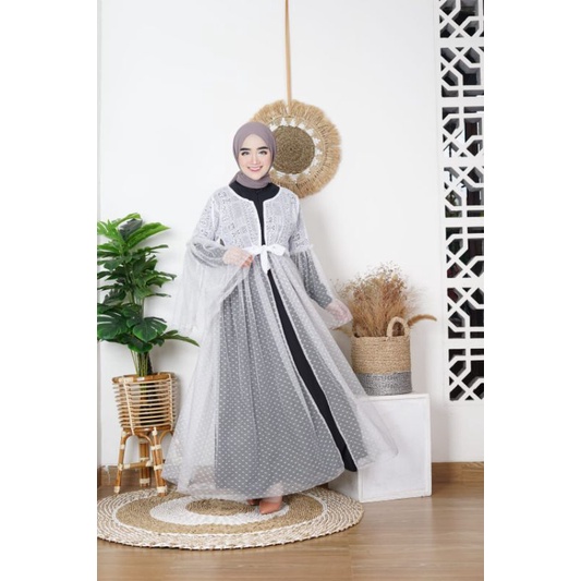 Vania outer dress/long outer brukat tile