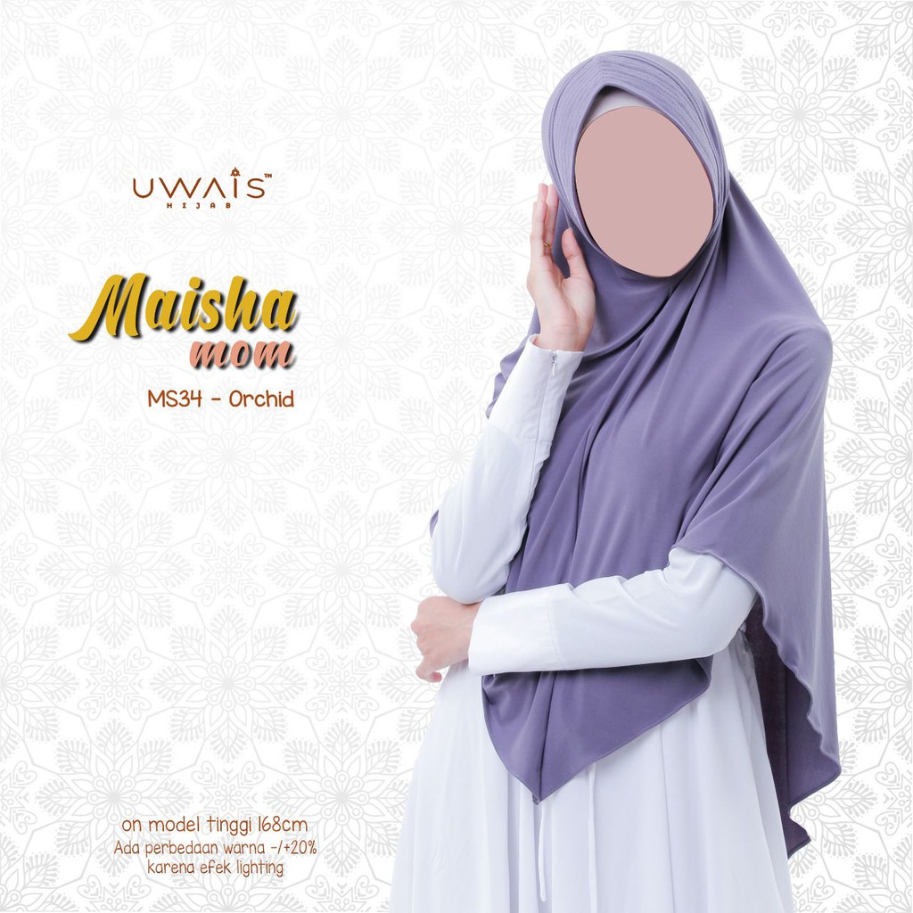 JILBAB INSTAN BERGO MAISHA KERUDUNG KAOS JERSEY  POLOS ANTEM UWAIS HIJAB SYARI TERBARU BEST SELLER-Orchid