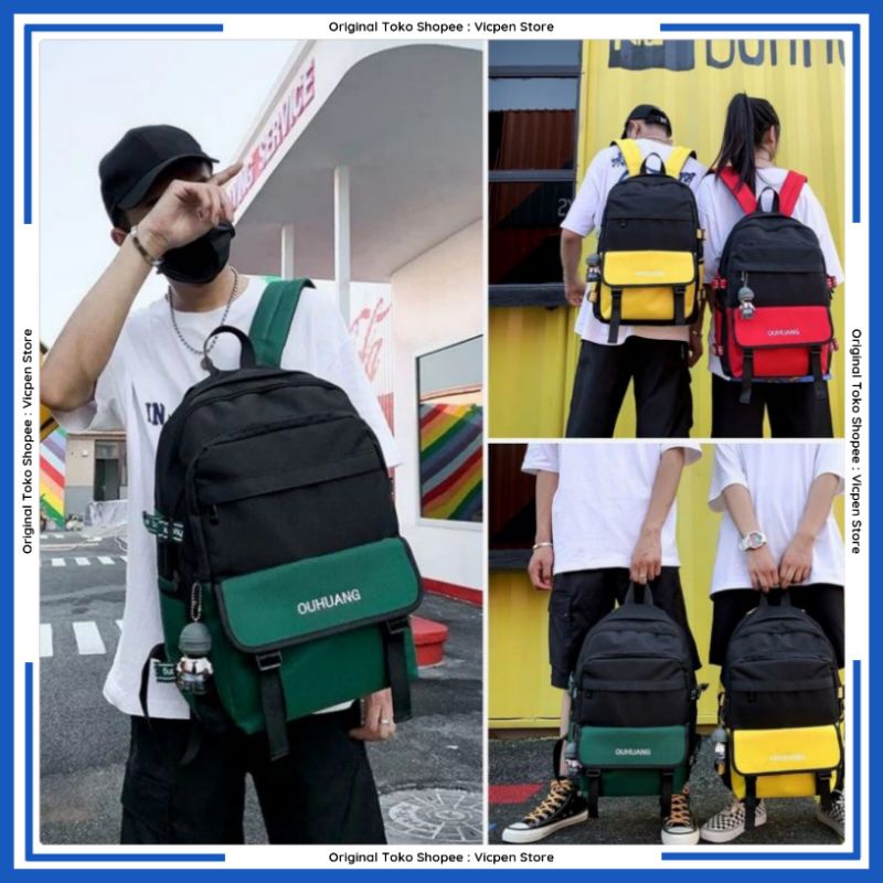 Tas Ransel Gendong Backpack Pria Wanita Bagpack Punggung Sekolah Tas Kuliah