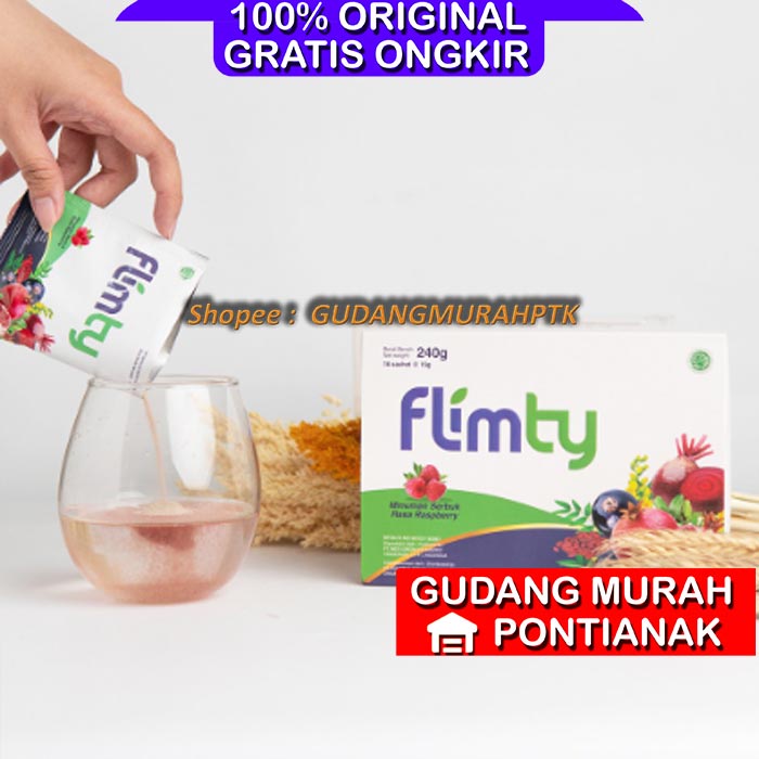 Flimty Fiber Per-Sachet satuan BPOM pelangsing obat kurus diet Detox kesehatan