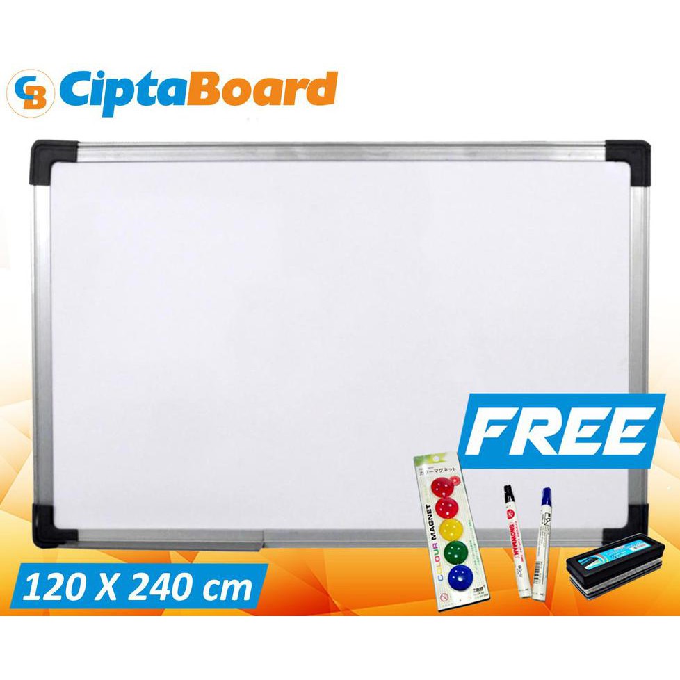 

Whiteboard Cipta Magnetic Hanger 120 x 240cm