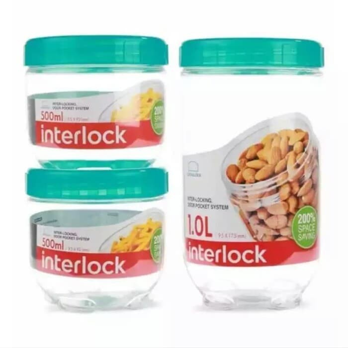 LOCK&amp;LOCK 3 SET FOOD CONTAINER INTERLOCK SET 3EA