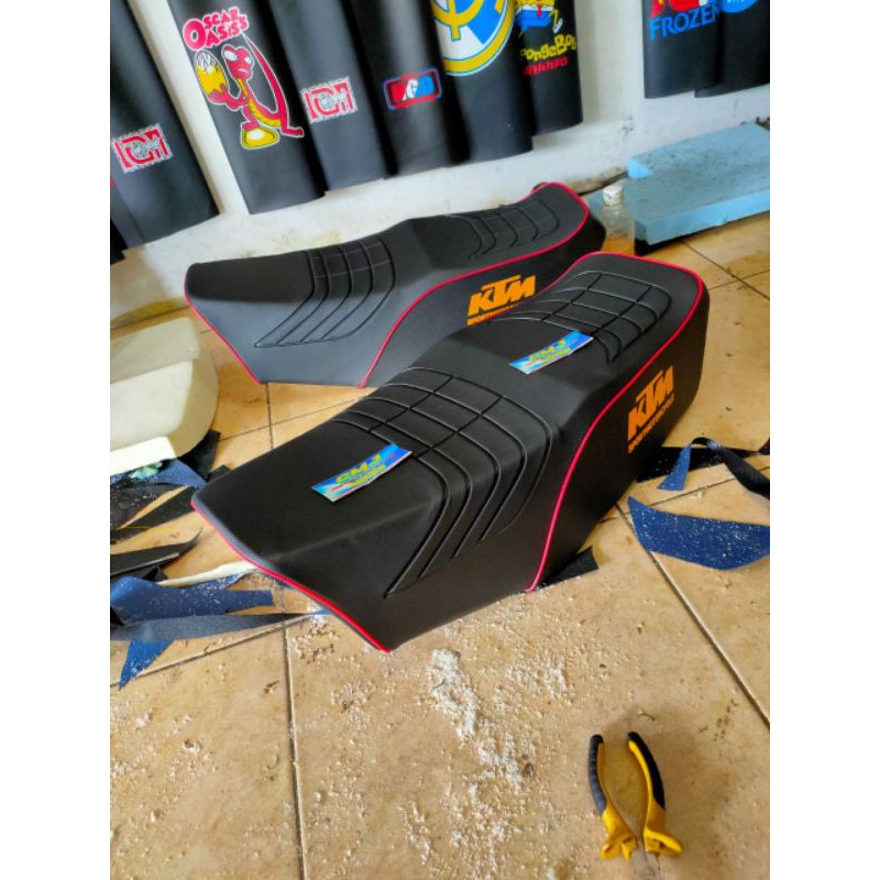 JOK RX KING KTM RACING(GRATIS ONGKIR BISA COD)jok rx king tulisan ktm-jok king ktm racing-jok king