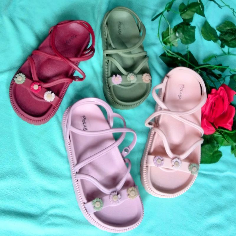 Sandal anak SD perempuan tali lucu