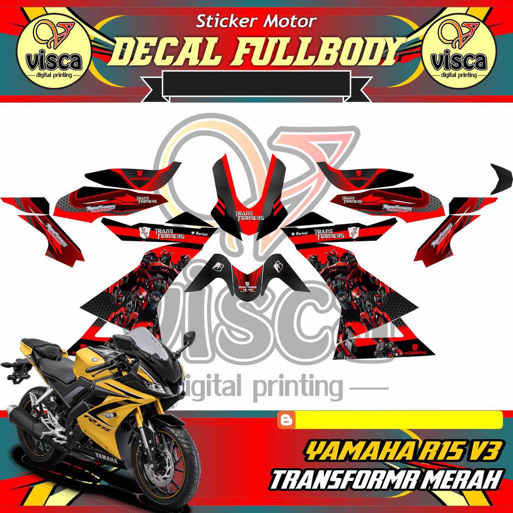decal YAMAHA R15 V3 decal YAMAHA R15 V3 decal YAMAHA R15 V3 full body YAMAHA R15 V3 TRANSFORMERMERAH
