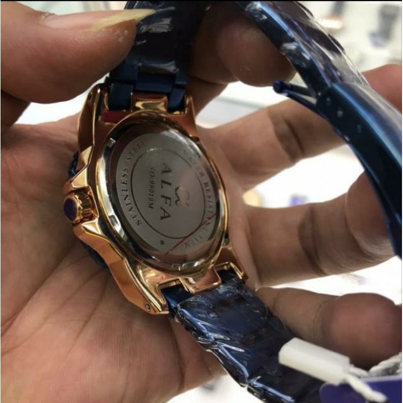 JAM ALFA BIRU METALICK BRAND ORIJINAL TAHAN AIR 10M