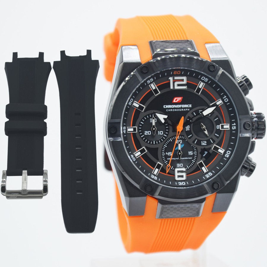 Jam tangan pria cronoforce 5231 original sport pria talli rubber