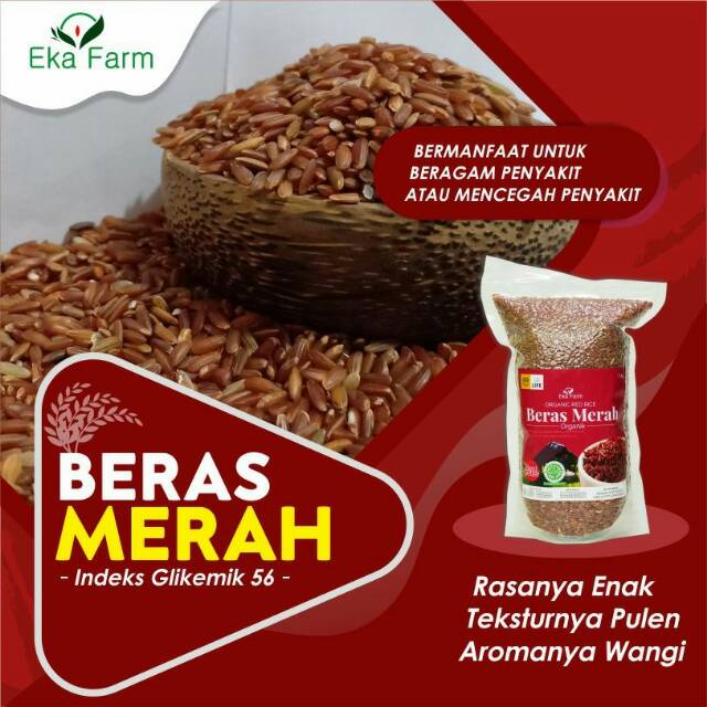 

Beras Merah Organik Vaccum 1kg