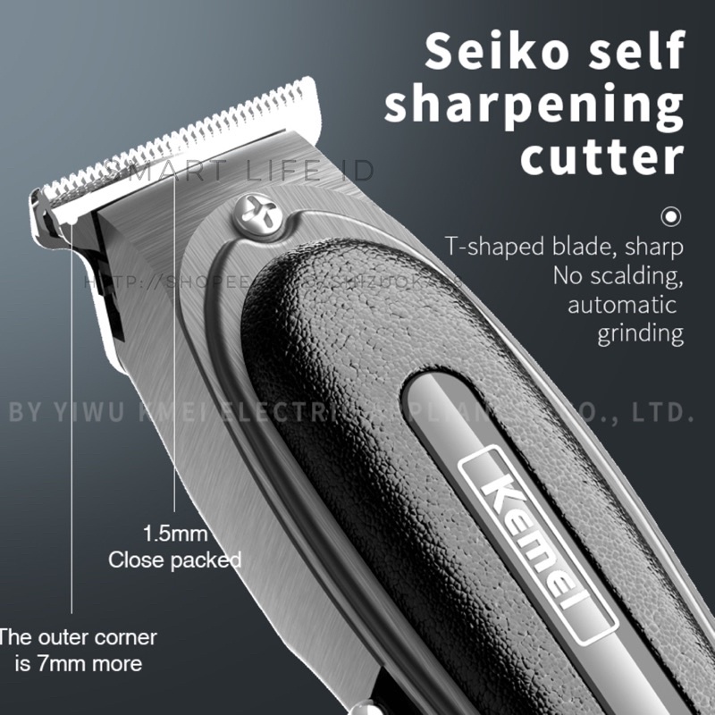 Kemei KM-1945 Alat Cukur Rambut Hair Clipper Detailer Trimmer Mesin Cukuran KM 1945