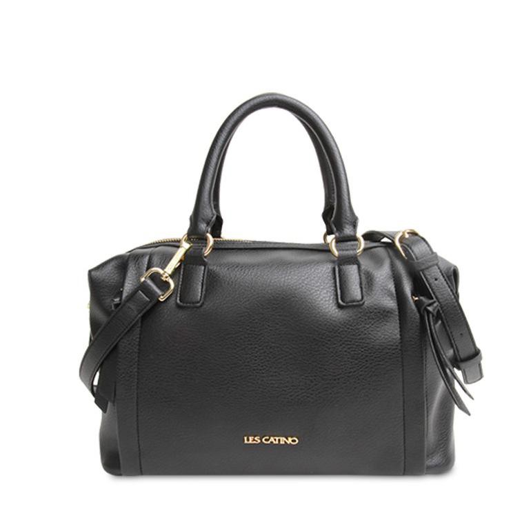Les Catino Tokyo Asakusa Satchel Solid Black