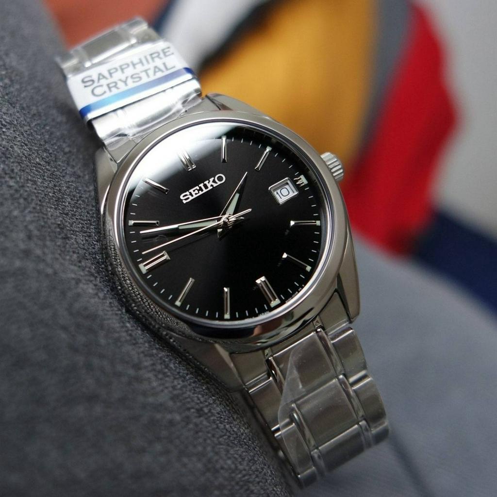 Seiko Quartz SUR311P1 Classic Sapphire Black - Jam Tangan Pria SUR311