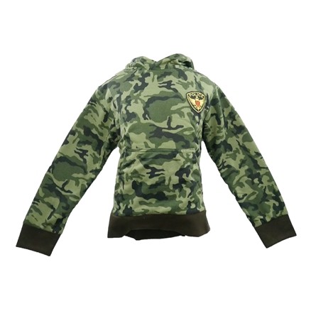 TU7U atasan hoodie anak army bordir police 4-7 tahun keren