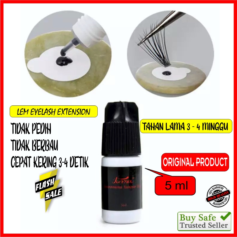 Funmix Lem Bulu Mata Eyelash Extension TAHAN LAMA TIDAK PERIH TIDAK BERBAU PREMIUM 5 ml ORIGINAL