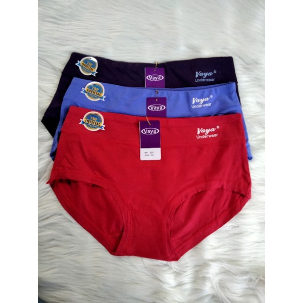 CD VAYA UKURAN JUMBO ISI 3PCS  / CD VAYA 232 / CD VAYA POLOS / CELANA DALAM WANITA