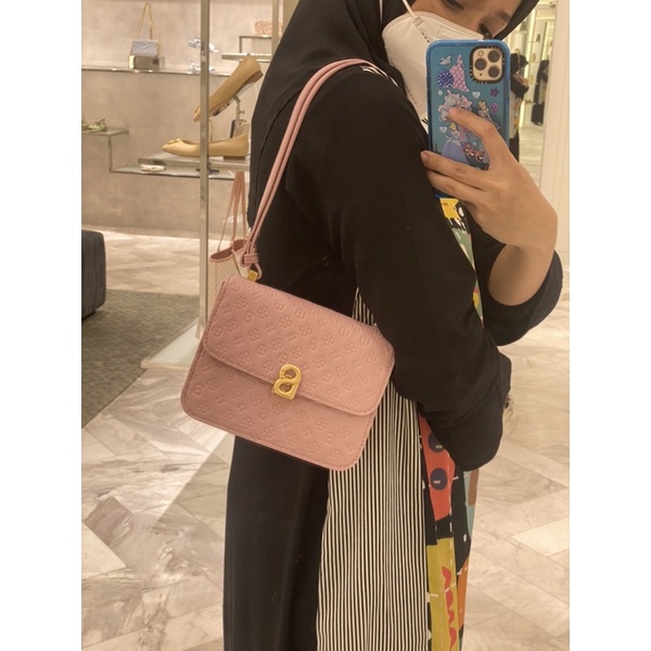 Tas Audrey Monogram medium Pink Rose