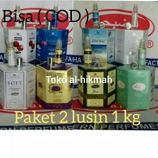 GROSIR PAKET PARFUM DOBHA 6ML ( 1KG= 2 LUSIN=24 BOTOL)