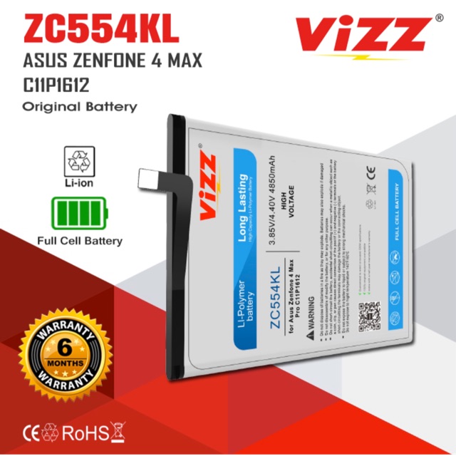Baterai Asus Zenfone 4 Max Pro 5 5 Zc554kl Double Power Vizz Shopee Indonesia