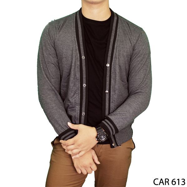 Cardigan Pria Polos / Banyak Warna dan Ukuran (COMB)