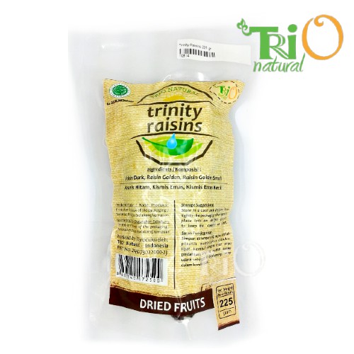 

Trio Natural Trinity Raisins 225 gram